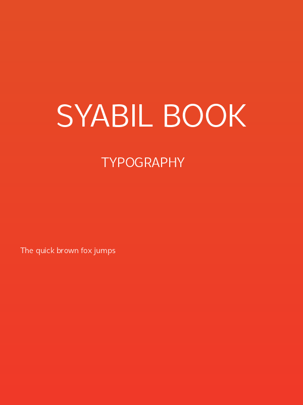 Syabil Book Poster