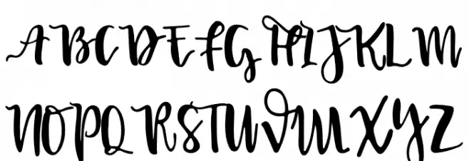 Syahara Schriftart Groß
