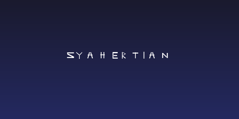 Syahertian Social Header