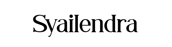 Syailendra  Frei Schriftart Herunterladen
