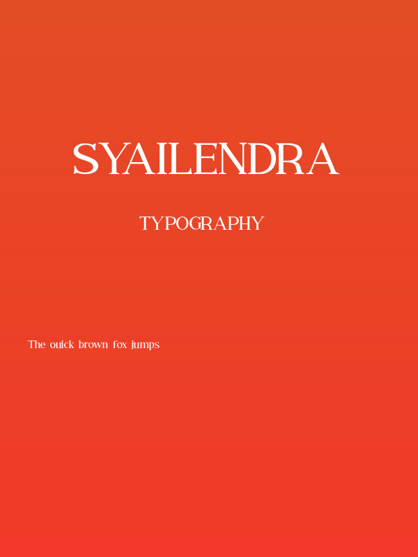 Syailendra Poster
