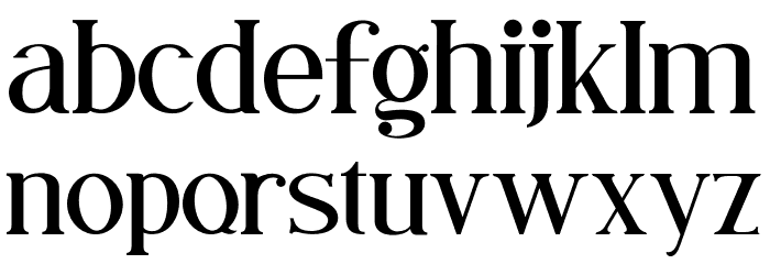Syailendra Font LOWERCASE