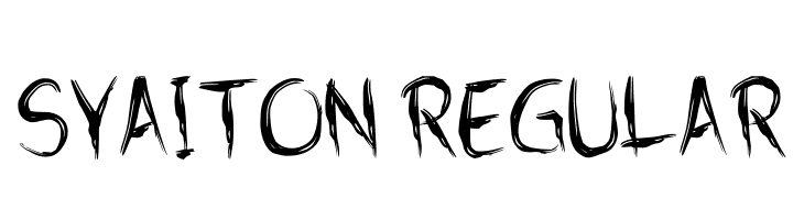 Syaiton Regular  Скачать бесплатные шрифты