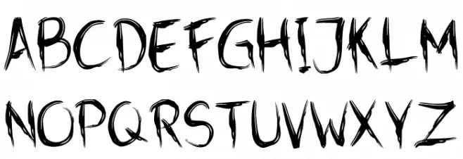 Syaiton Regular Schriftart Groß