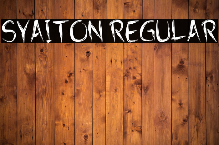 Syaiton Regular Example 3