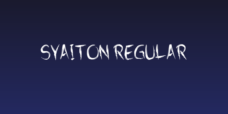 Syaiton Regular Social Header