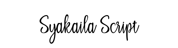 Syakaila Script  フリーフォントのダウンロード