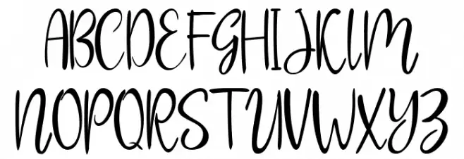 Syakaila Script Schriftart Groß
