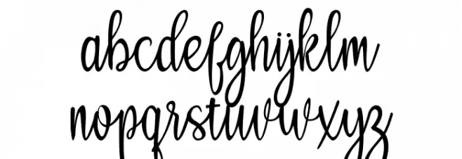 Syakaila Script Fonte MINÚSCULAS