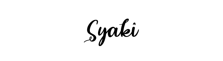 Syaki  नि: शुल्क फ़ॉन्ट्स डाउनलोड