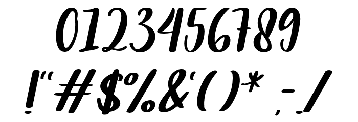 Syaki Font OTHER CHARS