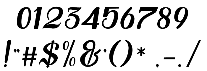 Syakia Font OTHER CHARS