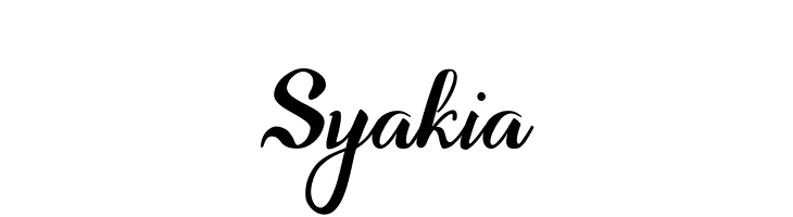 Syakia  baixar fontes gratis