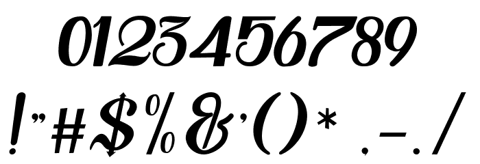 Syakia Font OTHER CHARS