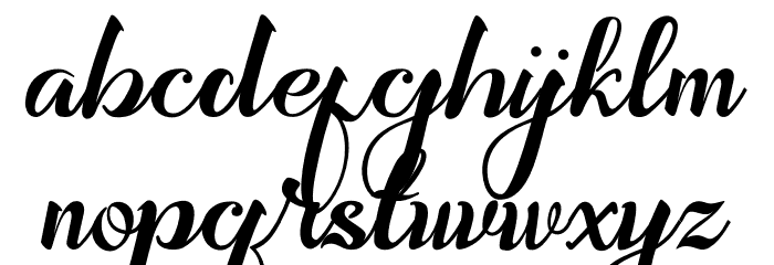 Syakia Font LOWERCASE