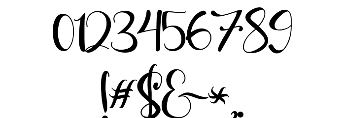 Syakira Demo Font OTHER CHARS