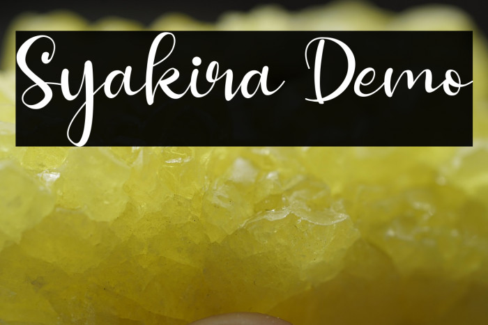 Syakira Demo Example 2