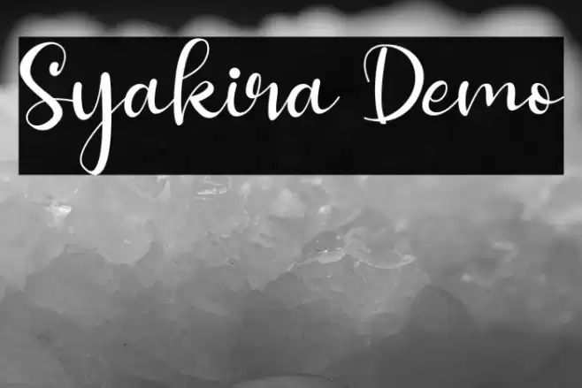 Syakira Demo Шрифта examples