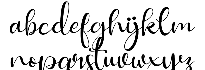Syakira Demo Font LOWERCASE
