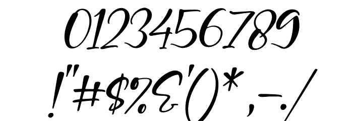 Syalitha Italic Font OTHER CHARS
