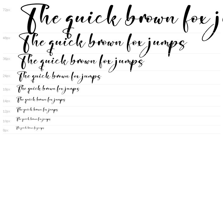 Syalitha Italic Waterfall