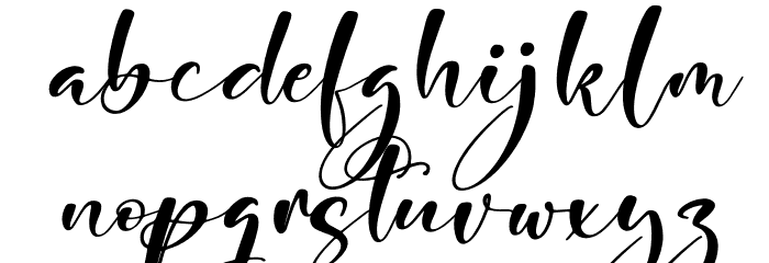 Syalitha Italic Font LOWERCASE