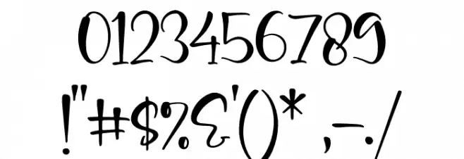 Syalitha Font OTHER CHARS