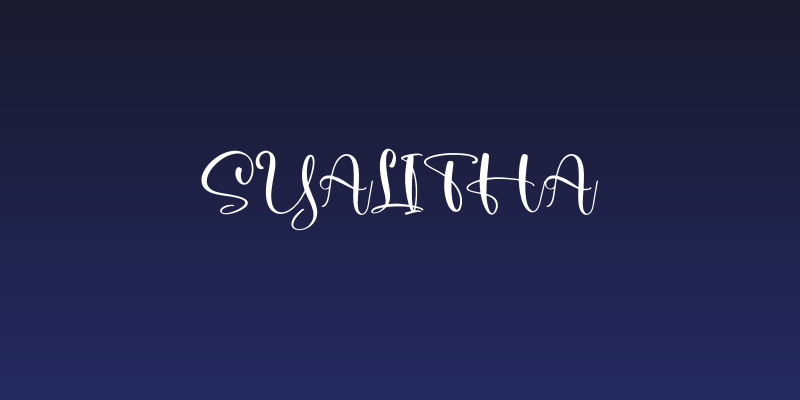Syalitha Social Header