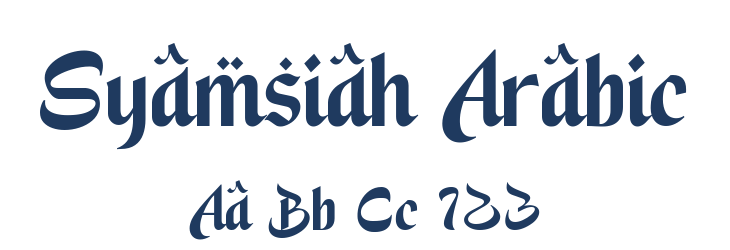 Syamsiah Arabic Font Preview
