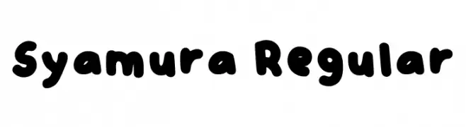 Syamura Regular  免费字体下载