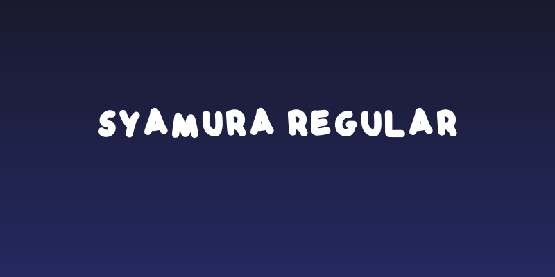 Syamura Regular Social Header