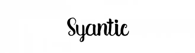 Syantic  تنزيل الخطوط