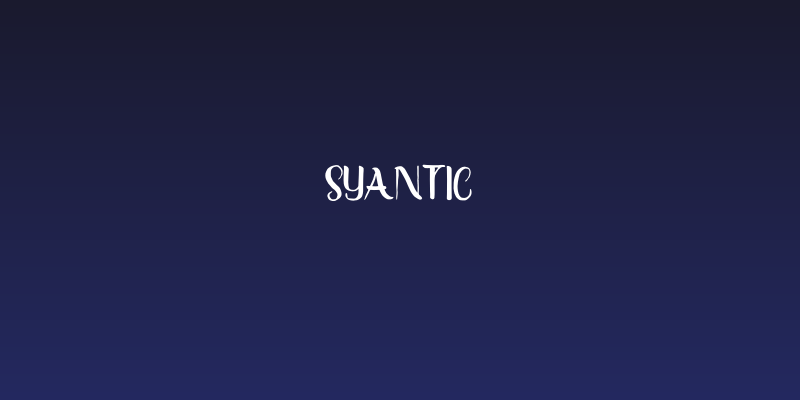 Syantic Social Header