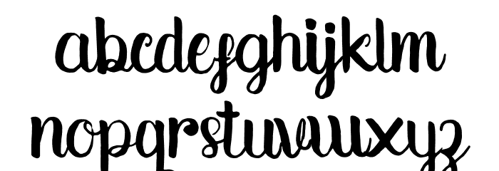 Syantic Font LOWERCASE