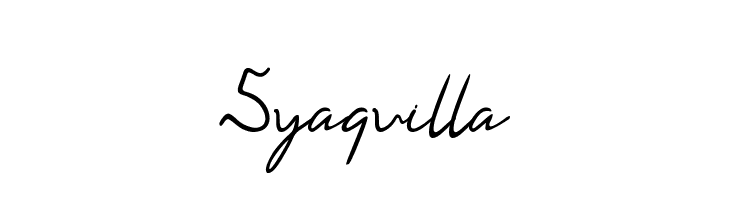Syaquilla  Frei Schriftart Herunterladen