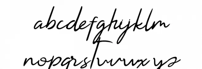 Syaquilla फ़ॉन्ट लोअरकेस