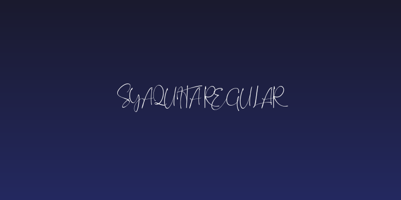 Syaquita Regular Social Header