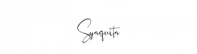 Syaquita  Frei Schriftart Herunterladen