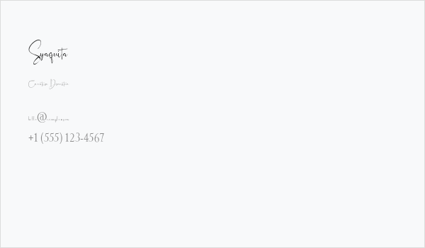 Syaquita Business Card