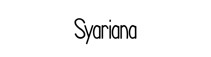 Syariana  font caratteri gratis
