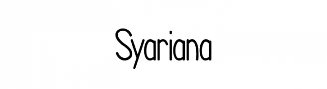 Syariana  Fuentes Gratis Descargar