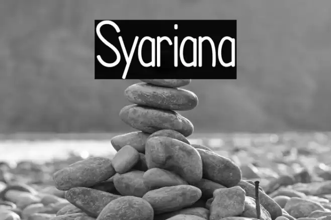 Syariana Font examples