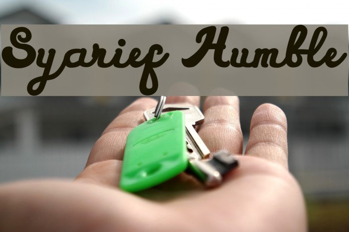 Syarief Humble Font examples
