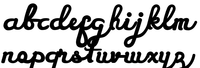 Syarief Humble Font LOWERCASE