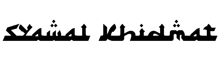 Syawal Khidmat  Скачать бесплатные шрифты