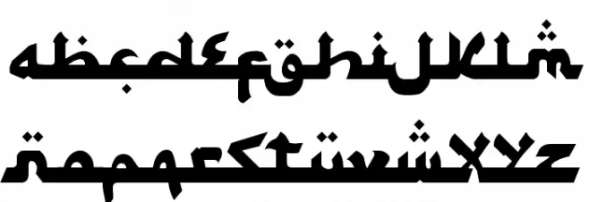 Syawal Khidmat 字体 大写