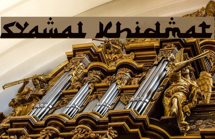 Syawal Khidmat Font examples