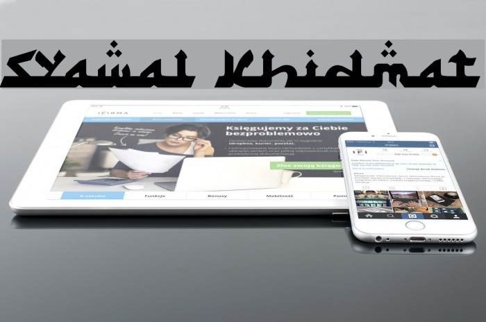 Syawal Khidmat Font examples