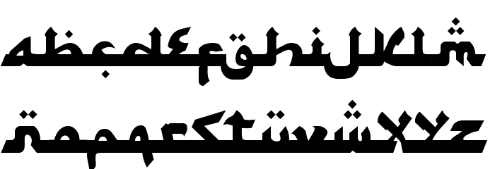 Syawal Khidmat Font LOWERCASE