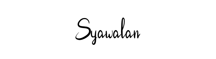 Syawalan  नि: शुल्क फ़ॉन्ट्स डाउनलोड